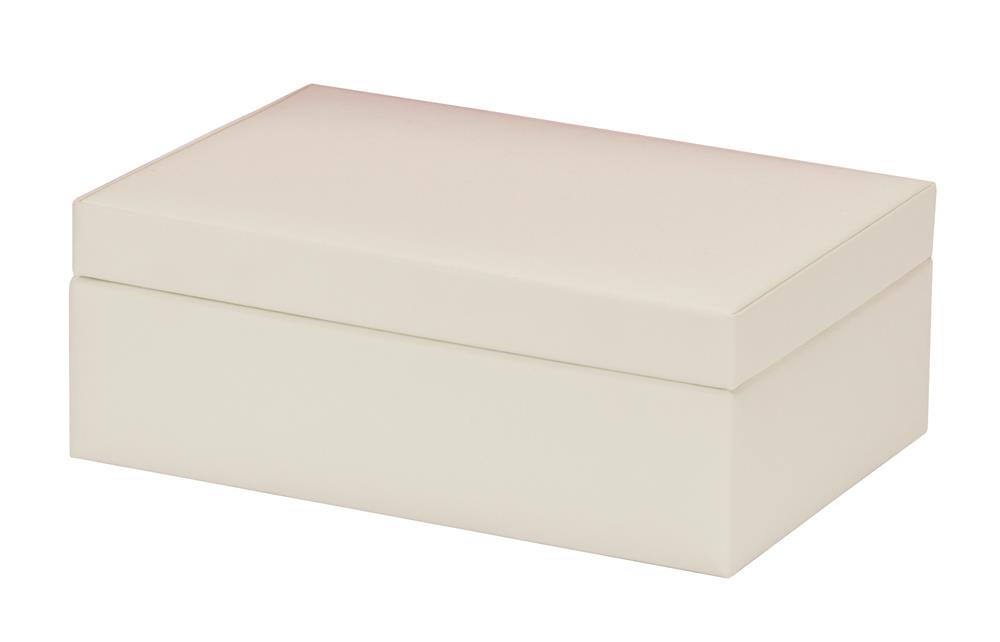 Fearne ivory bonded leather jewel case