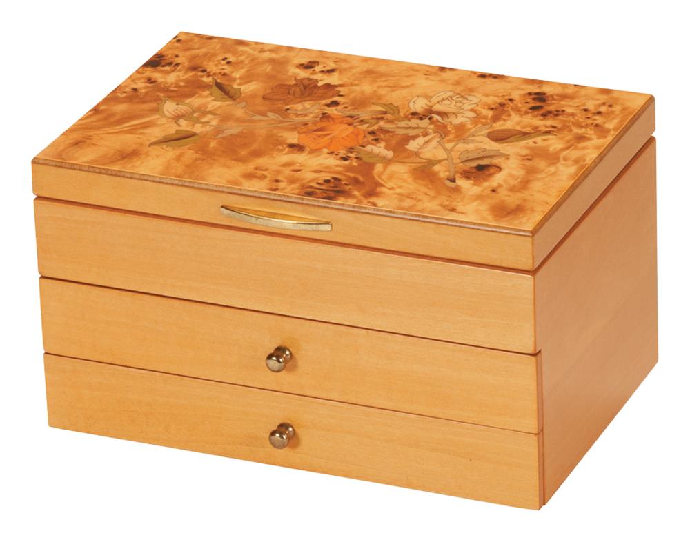 Lionite MeleElise Inlayed Wooden Jewellery Box 