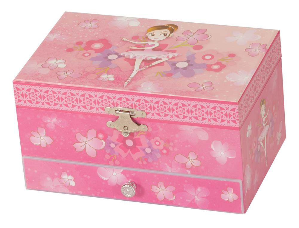 Carina Pink Ballerina Musical Jewel Case