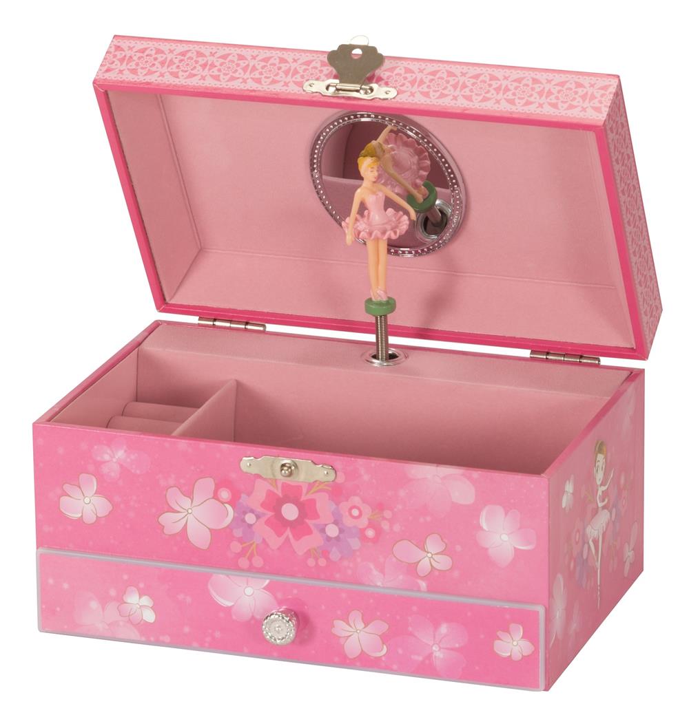 Carina Pink Ballerina Musical Jewel Case