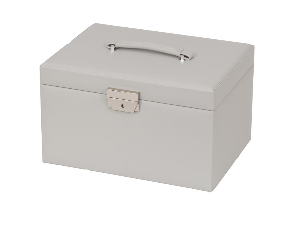 Victoria Grey Bonded leather Jewel Box