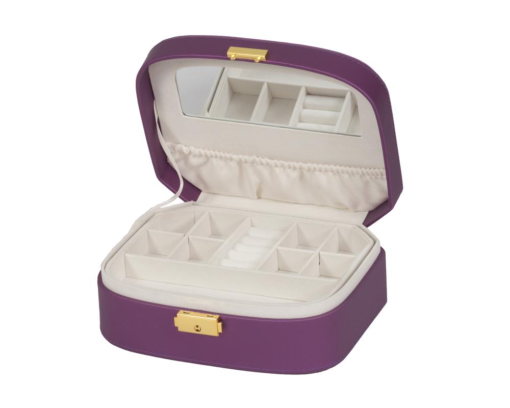New - Freya Purple Microfibre Jewel Case