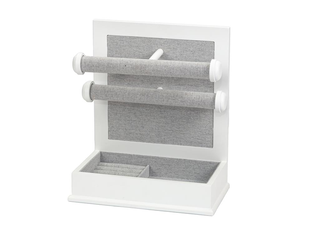 New - White Finish Jewellery Holder