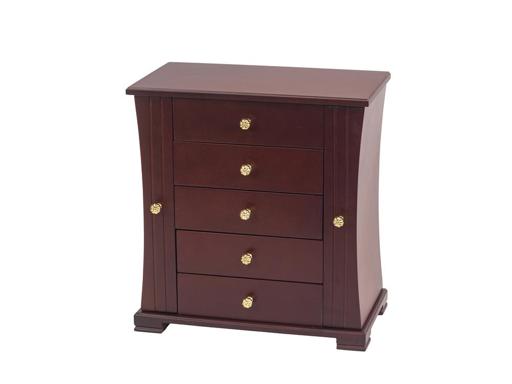 New - Walnut finish Wardrobe Jewel Case