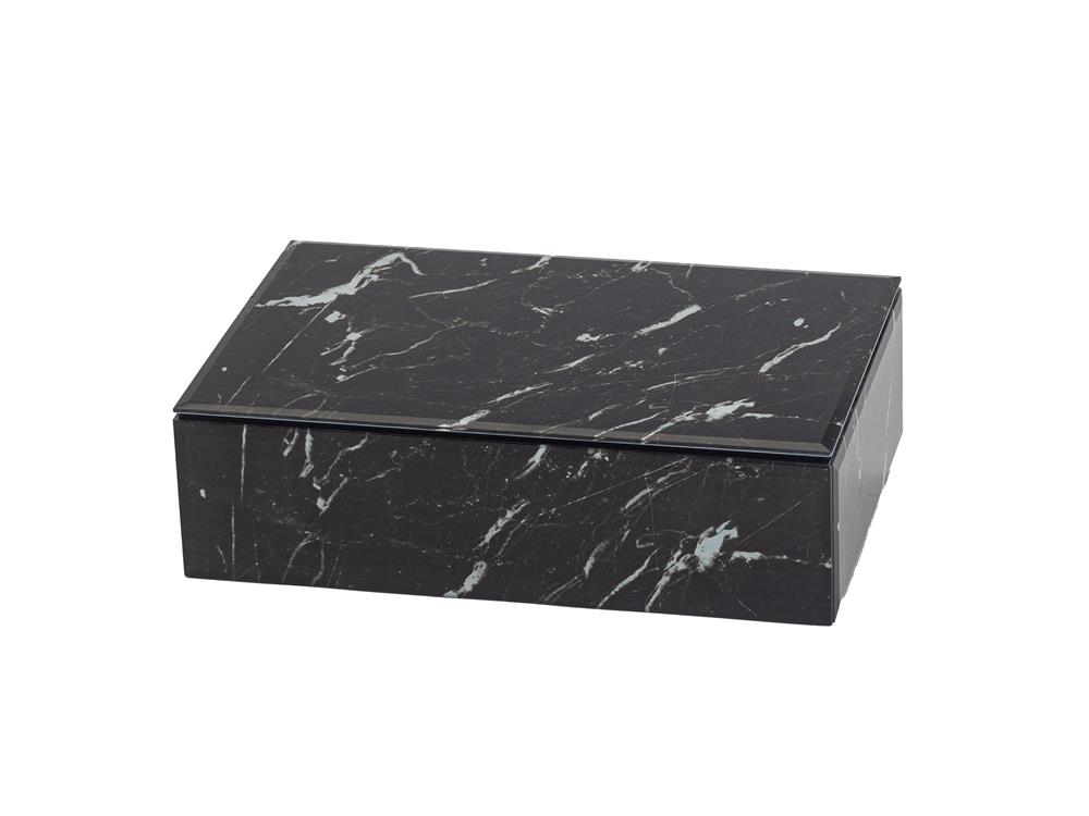 New - Marquina Black Marble Effect Jewel Case