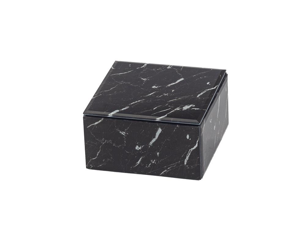 Marquina Black Marble Effect Trinket Box