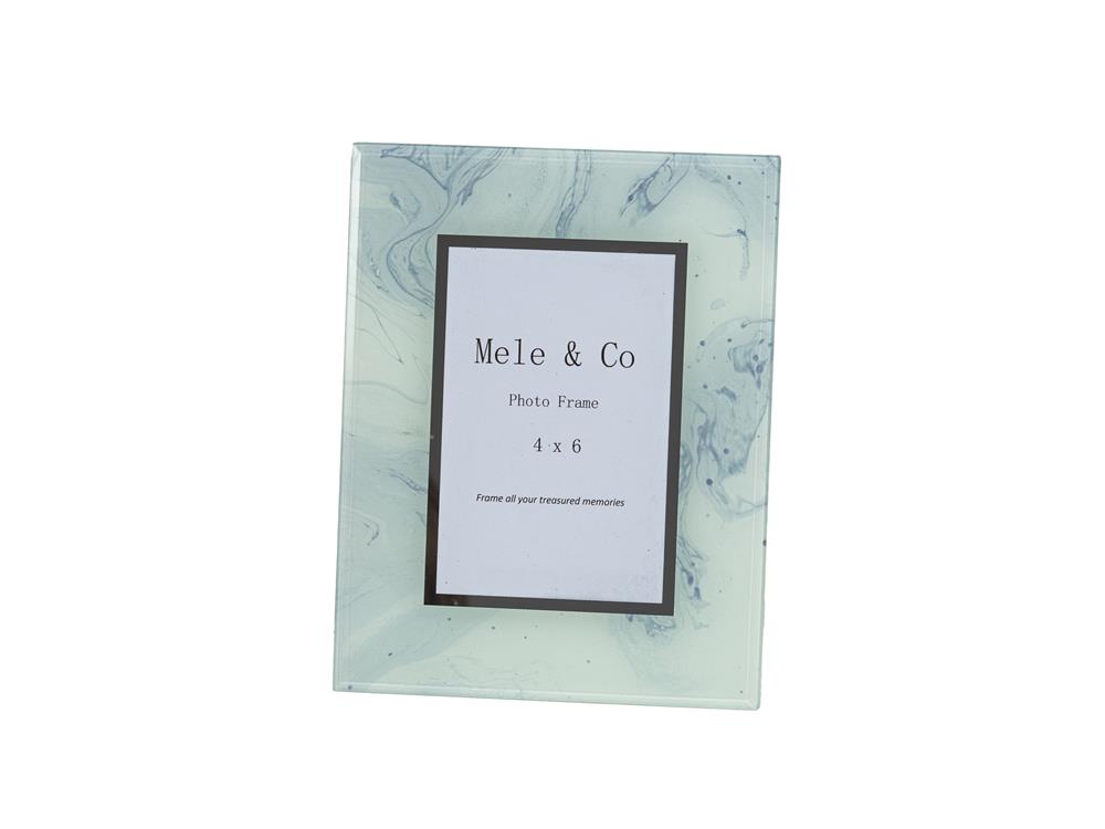 New - Carrara White Marble Finish Photo Frame