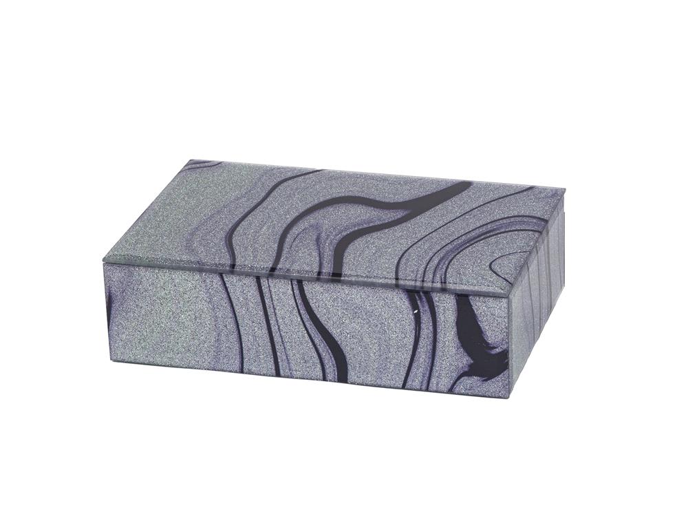 Purple Glitter Swirl Jewel Case