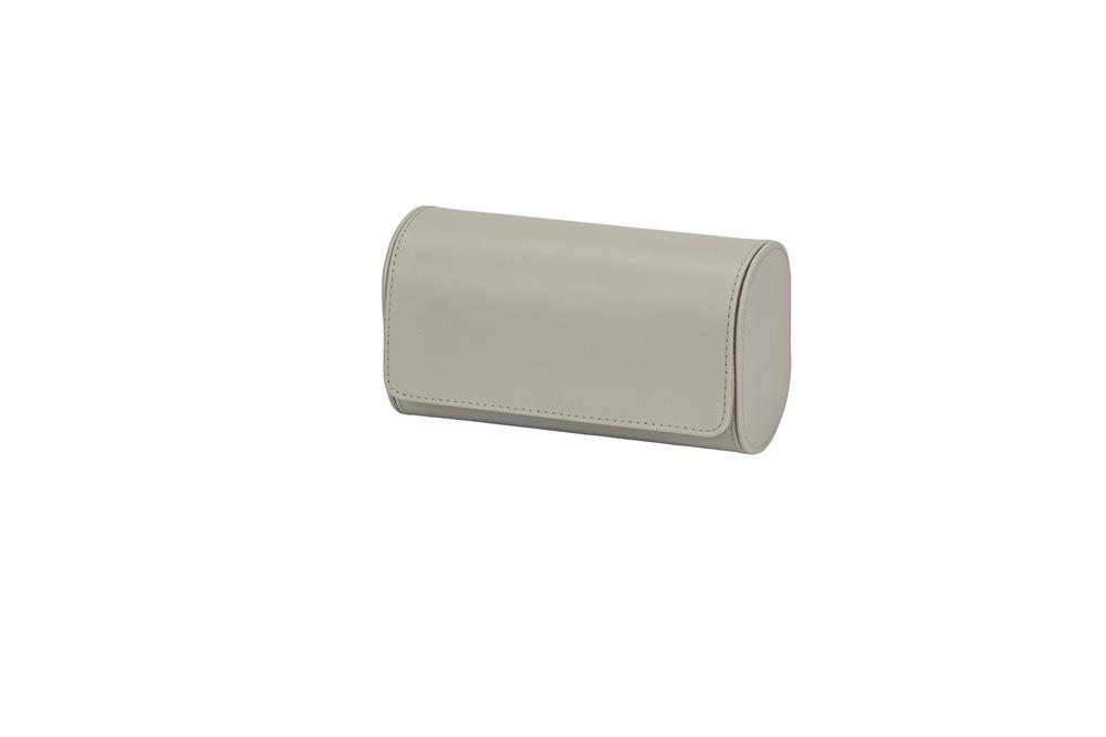 Grey Bonded Leather Travel Watch Case
