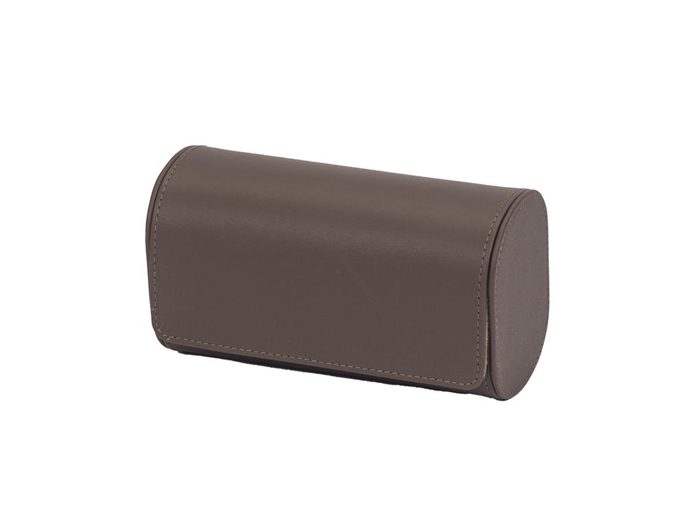 New - Mink Bonded Leather Travel Watch Case