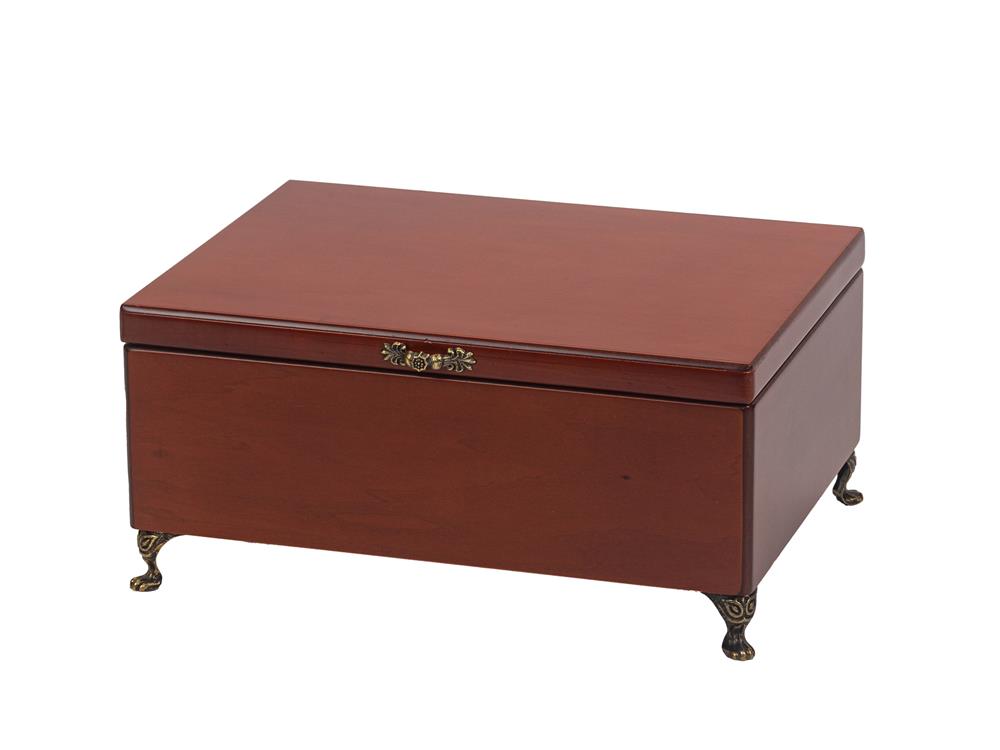 Mahogany Finish Wooden Jewel Case