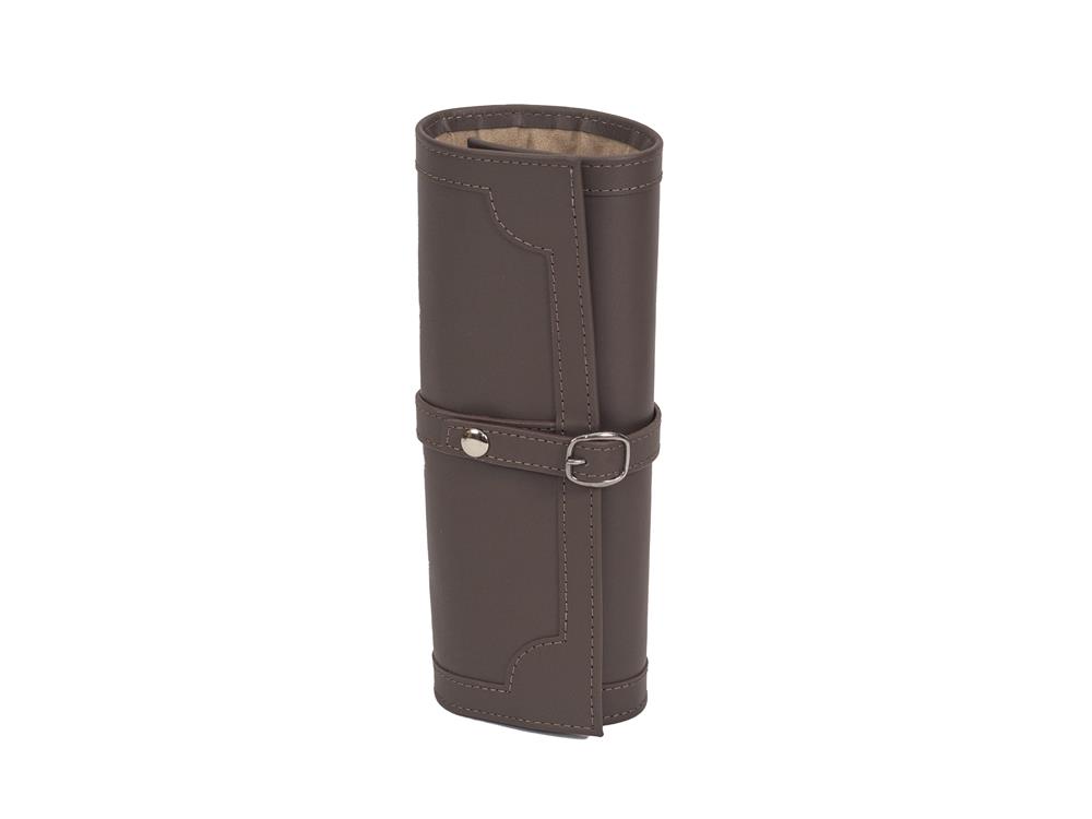 New - Mink Bonded Leather Jewel Roll