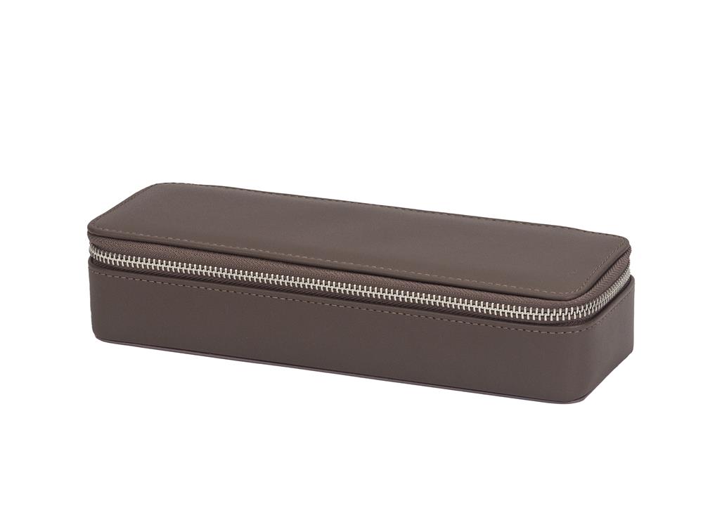 New - Mink Bonded Leather Travel Case