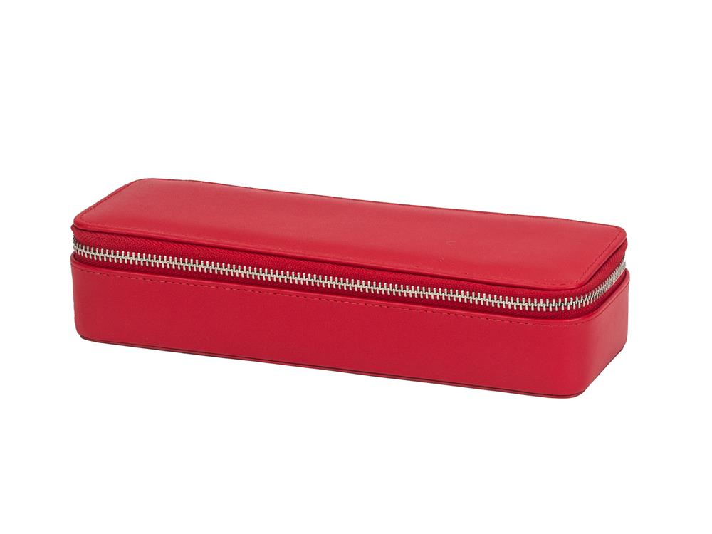 New - Red Bonded Leather Travel Case
