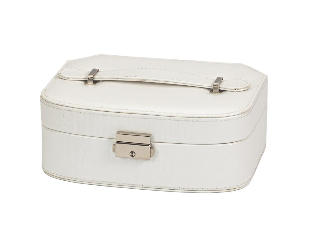 Metallic Ivory Jewel Case