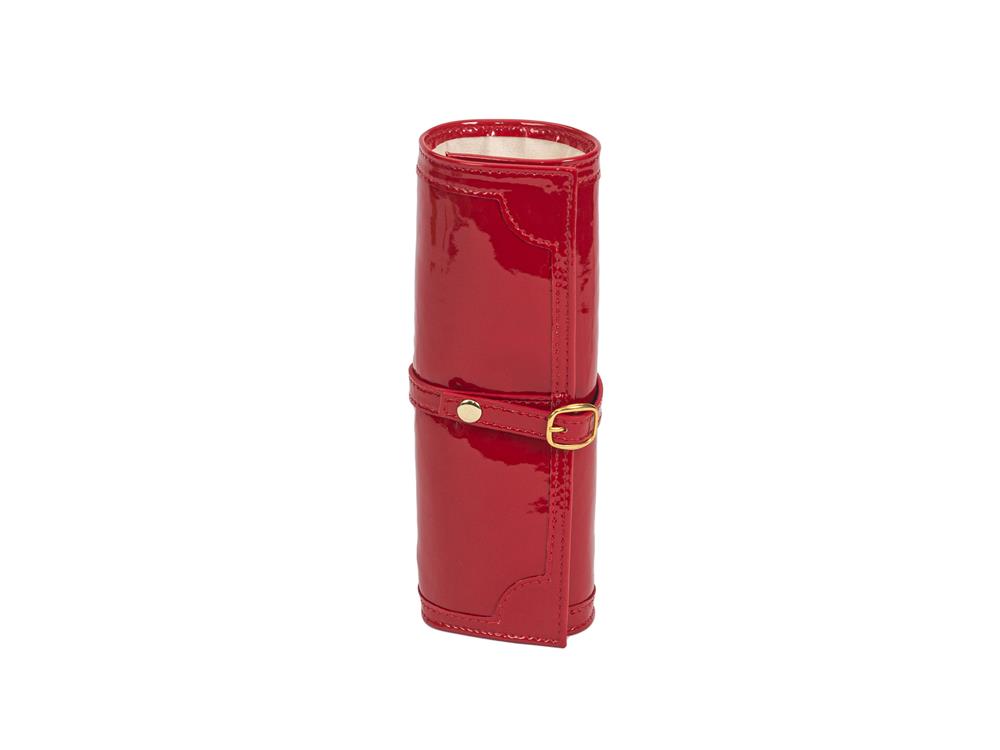 Red Patent Finish Jewel Roll