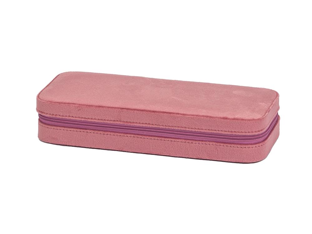 Dusky Pink Velveteen Travel Case