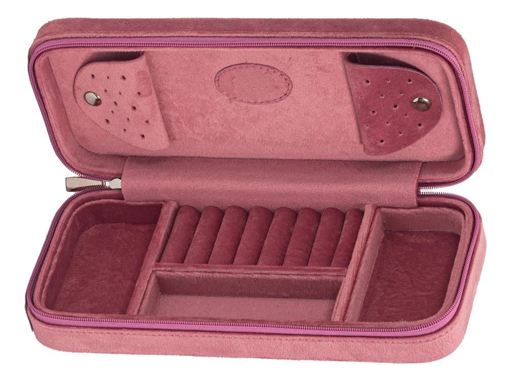 New - Dusky Pink Velveteen Travel Case