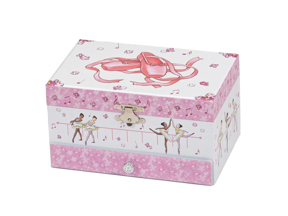 New -  Musical ballerina and ballet shoes jewel case