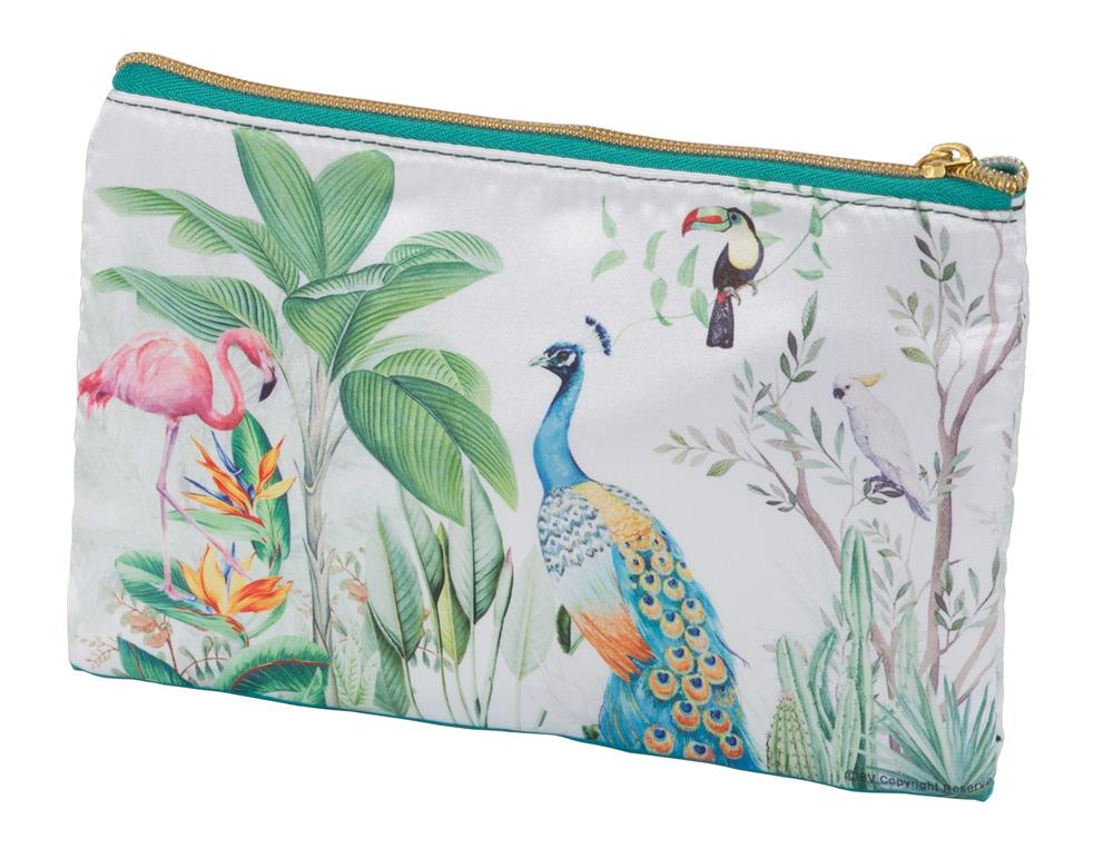 Tropical design Notepad, Makeup Bag, Compact Mirror And Manicure Set