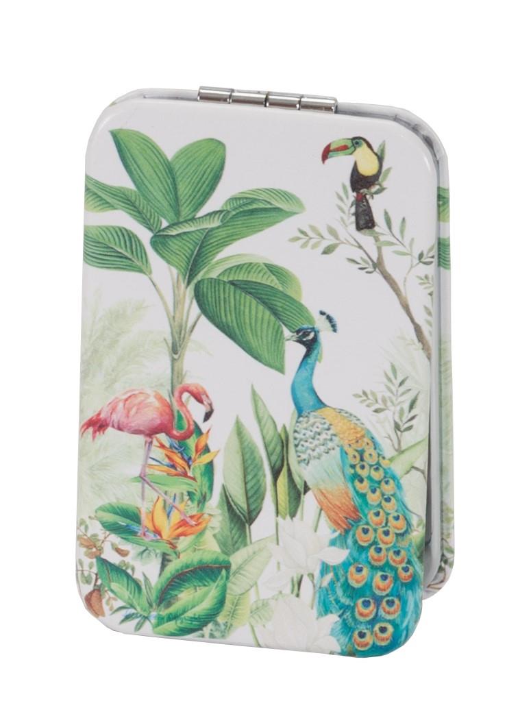 Tropical design Notepad, Makeup Bag, Compact Mirror And Manicure Set