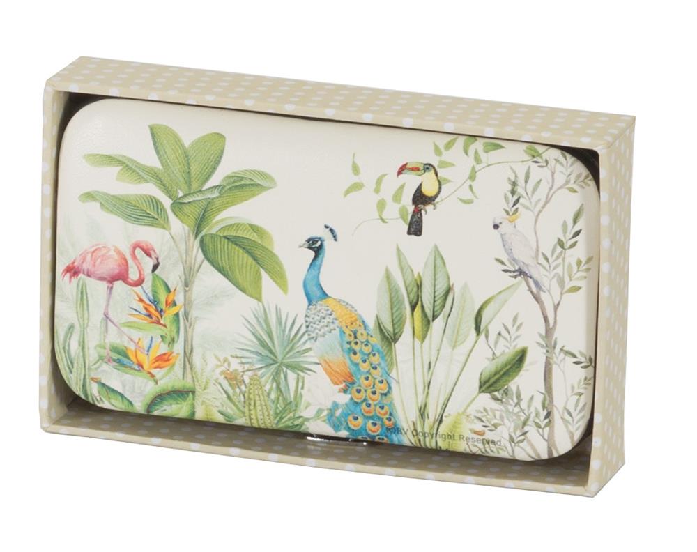 Tropical design Notepad, Makeup Bag, Compact Mirror And Manicure Set