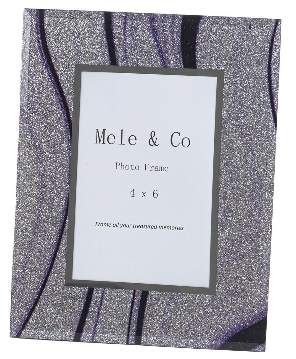 Special Offer Purple Glitter Glass Jewel case + Free Matching Photo Frame