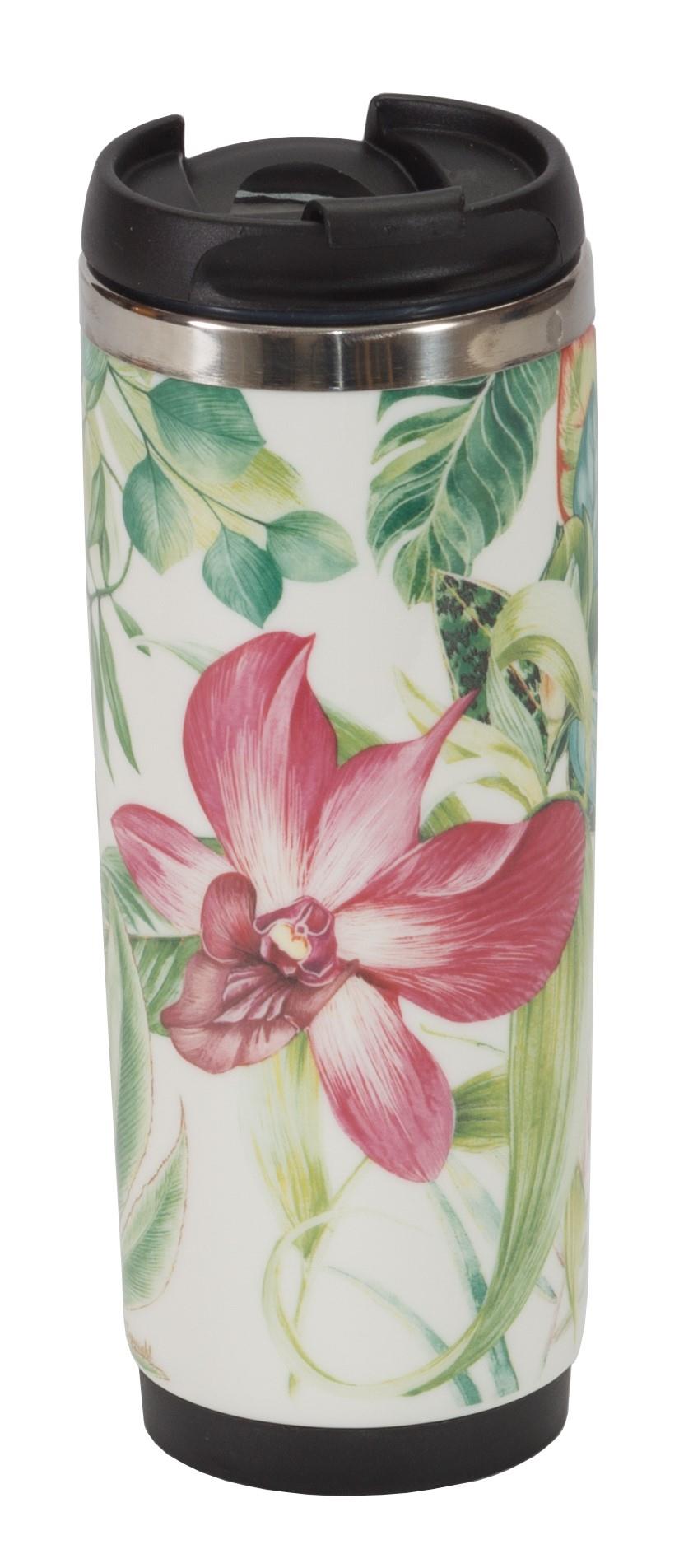 Special Offer - Orchid Cascade Travel Mug with free coasters