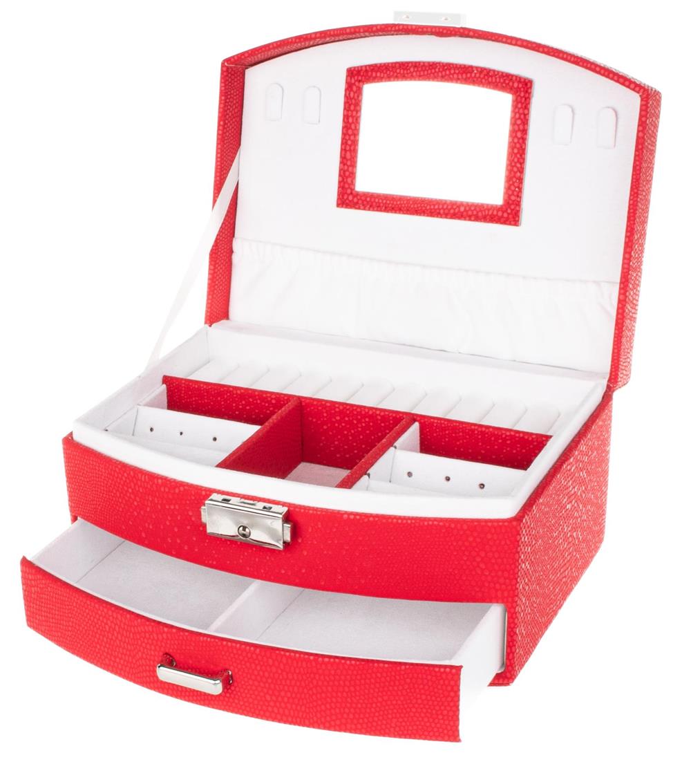 Mottled Red Curved Jewel Case