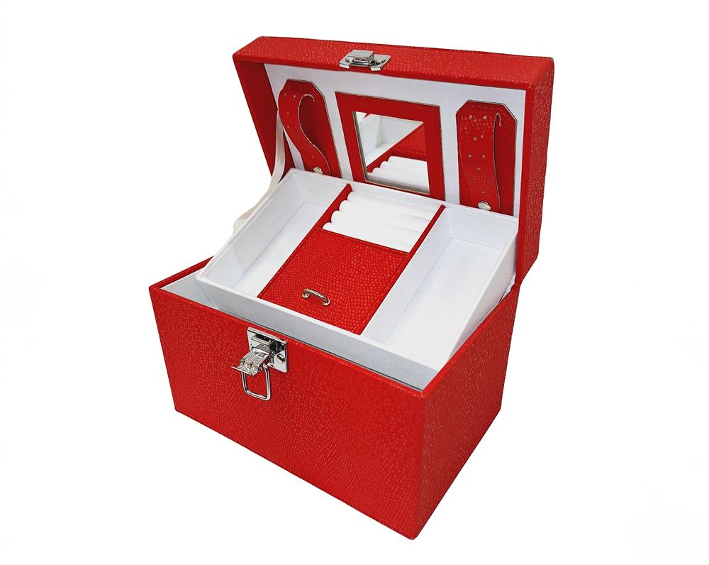 Mottled Red Jewel Case