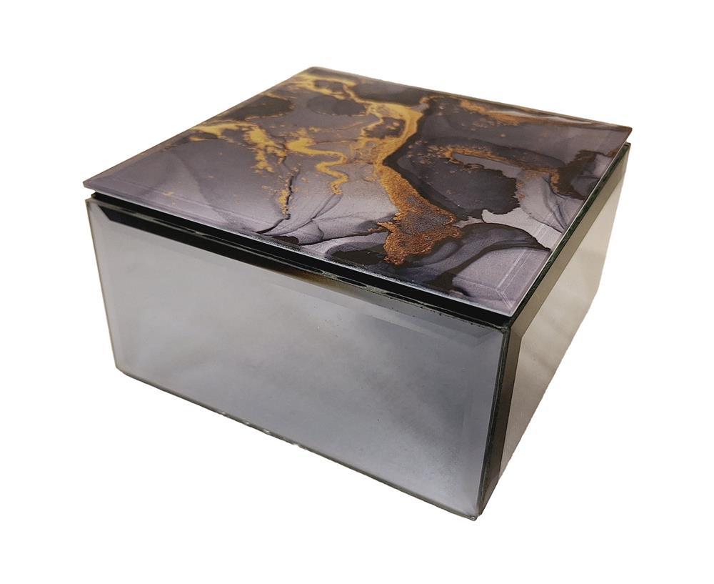 Molten Gold Effect Trinket Box