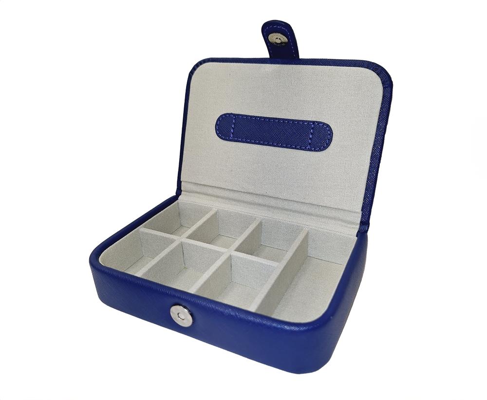 Navy PU  cufflink box