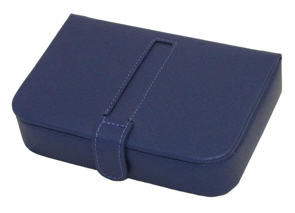Navy PU  cufflink box