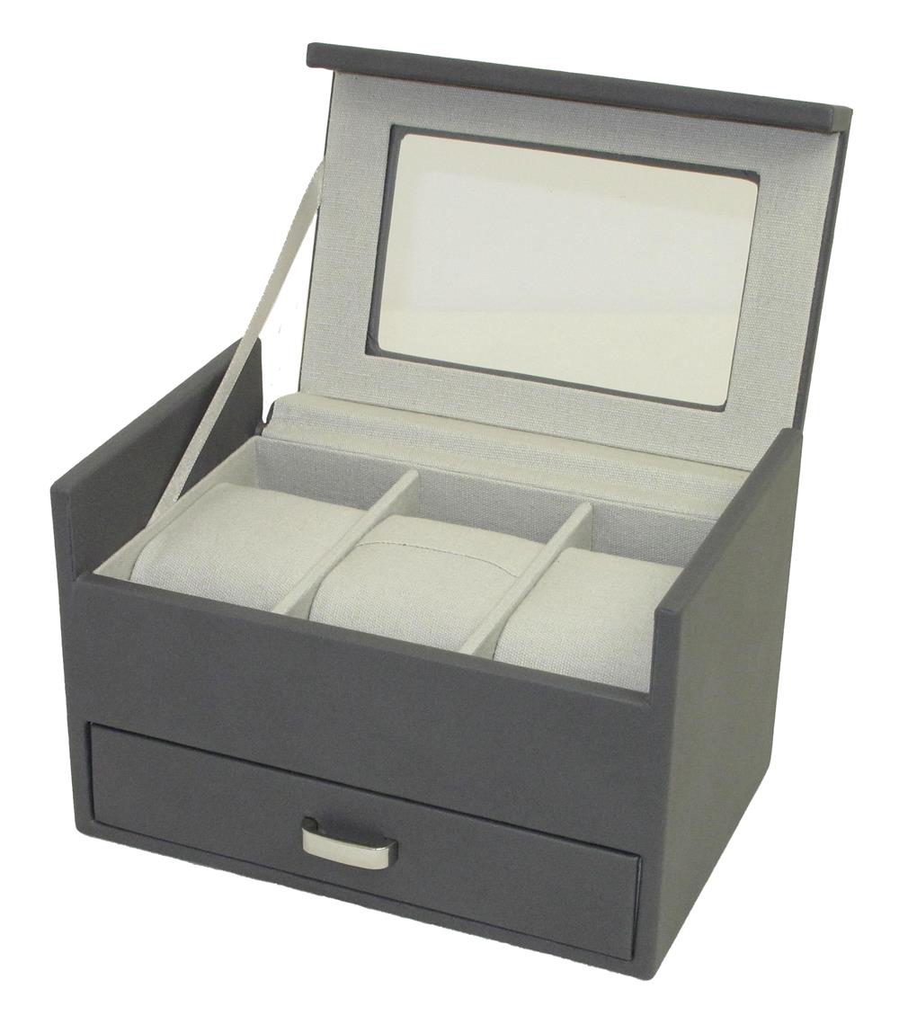 New - Stone Grey Watch Organiser