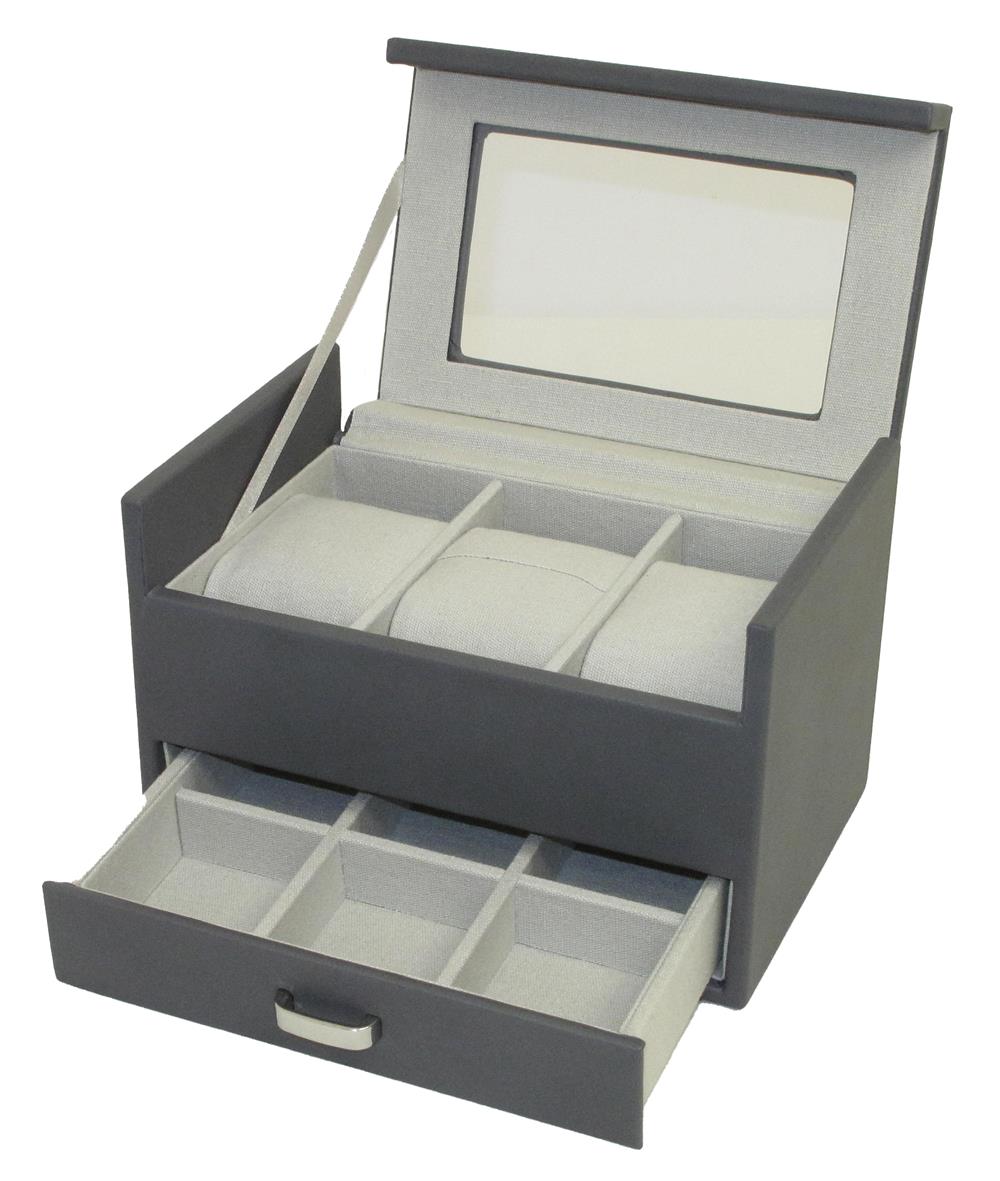 New - Stone Grey Watch Organiser