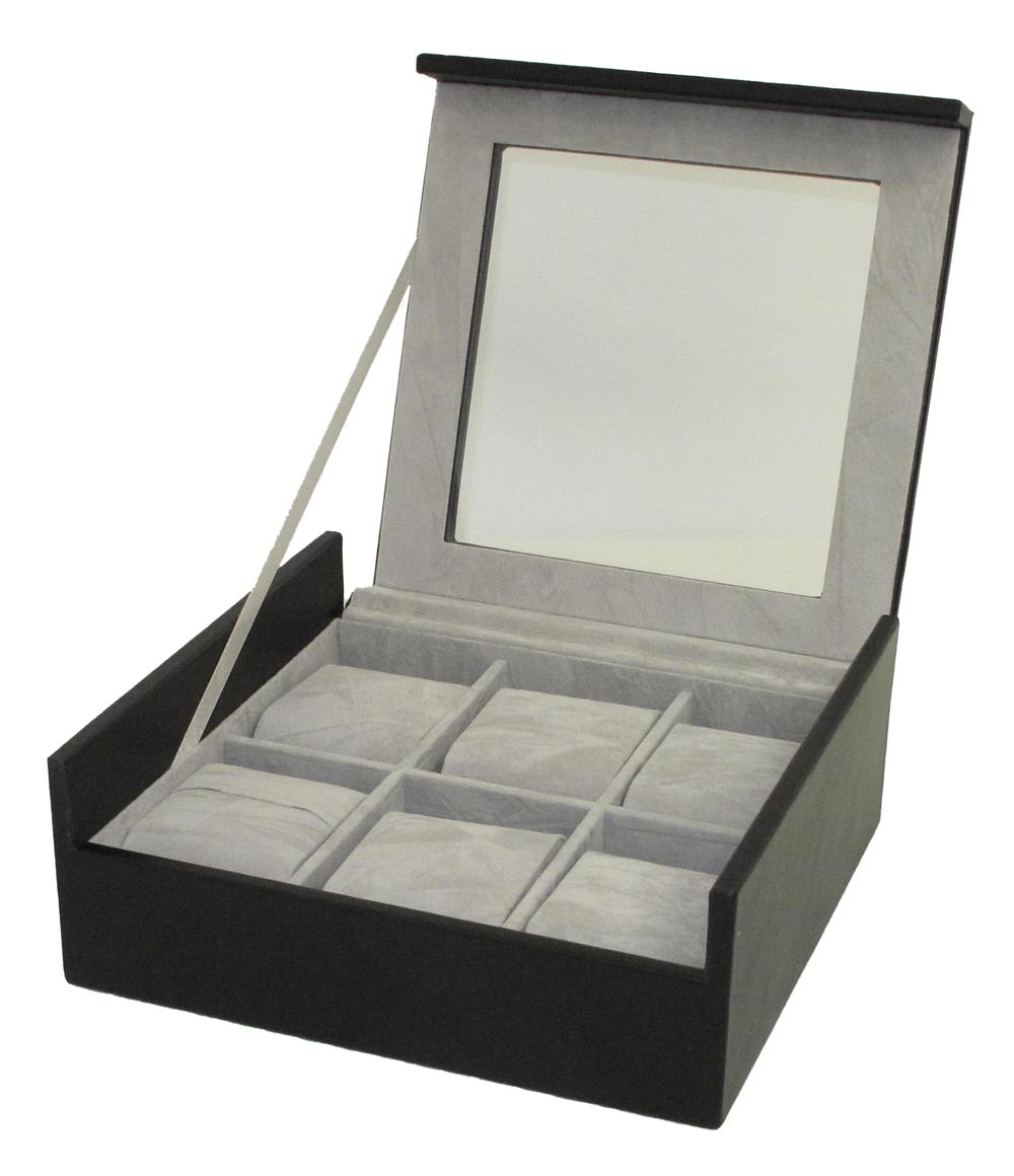 New - Black Six Watch Organiser