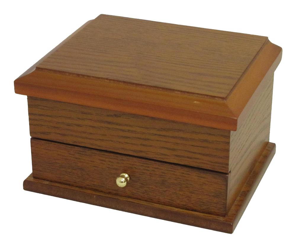 Walnut Finish jewel case