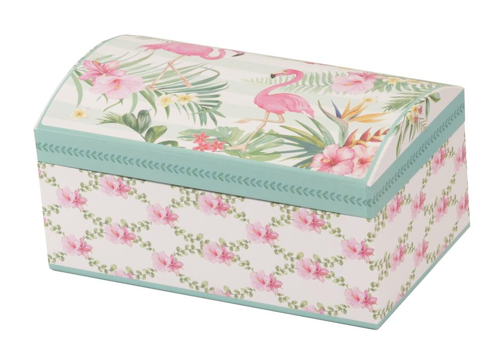 Pretty floral design cardboard storage boxes 2 Pack