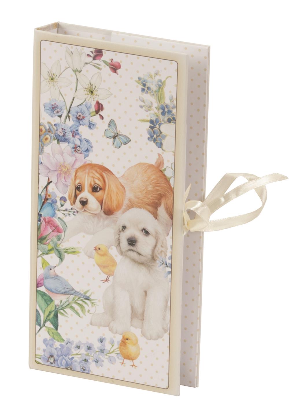 Cute puppy design notepad and notebook set