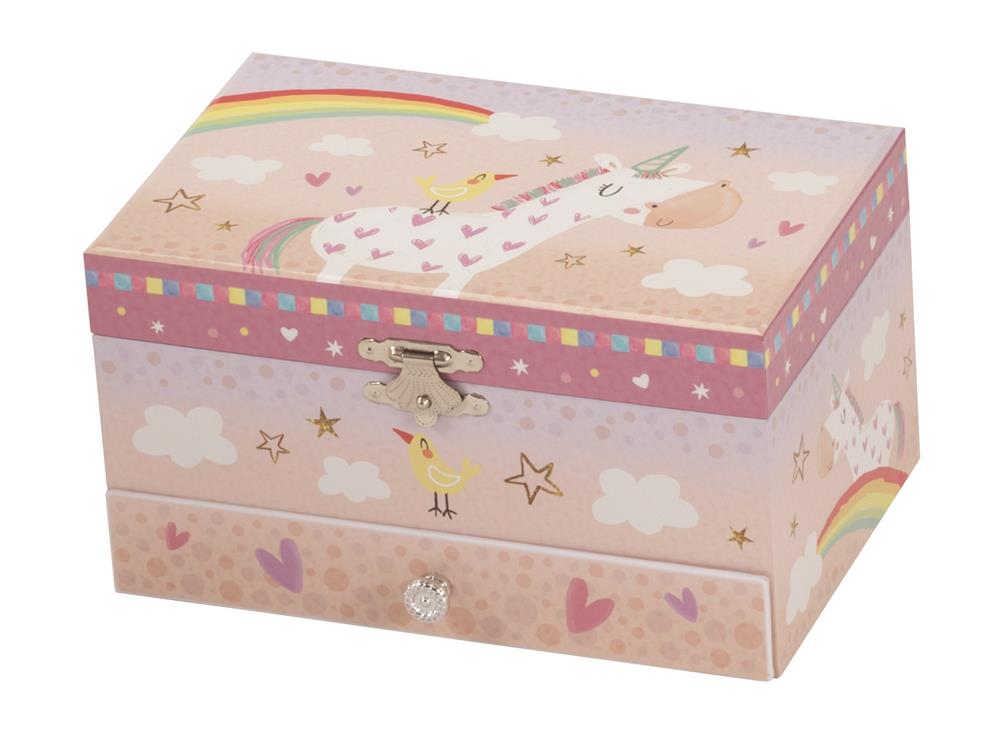 Aponi Rainbow Unicorn Musical Jewellery Box 2 pack