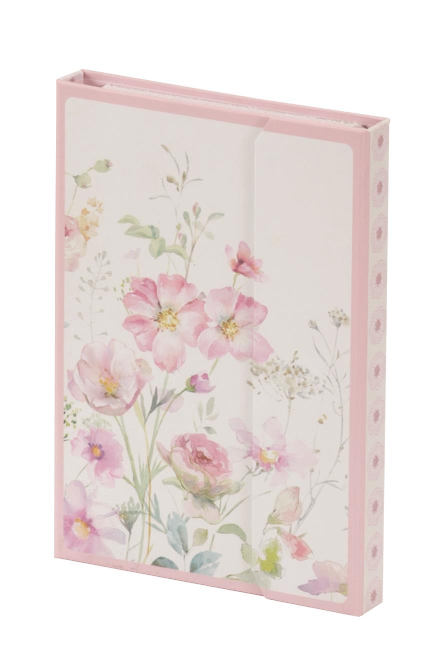 Pink Floral Notepad and Shopping List Set