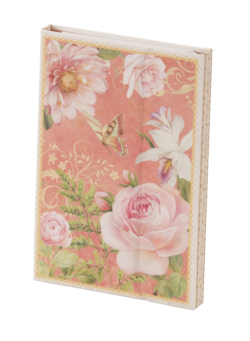 Vintage Rose Design Notepad and Shopping List Set