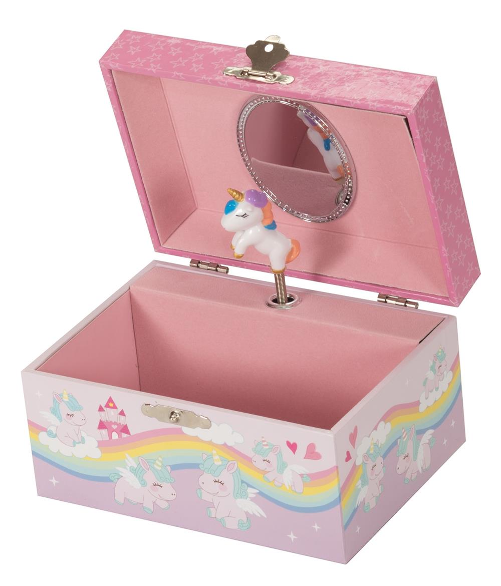 New - Elise Unicorn & Castle Musical Jewel Case 2 pack