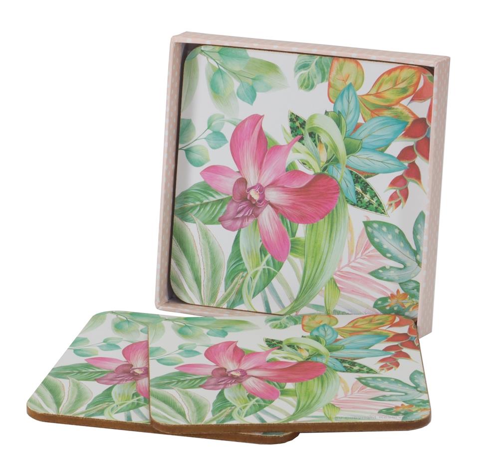 Orchid Cascade Coasters